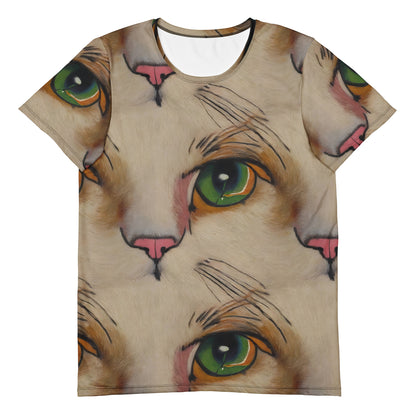 Men's Athletic T-Shirt - Emerald Gaze