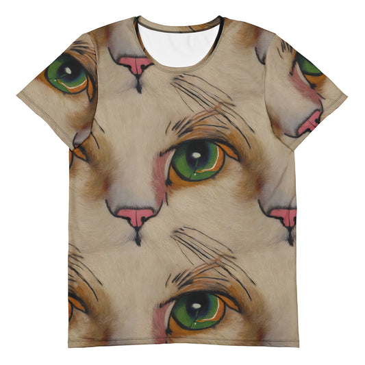 Men's Athletic T-Shirt - Emerald Gaze
