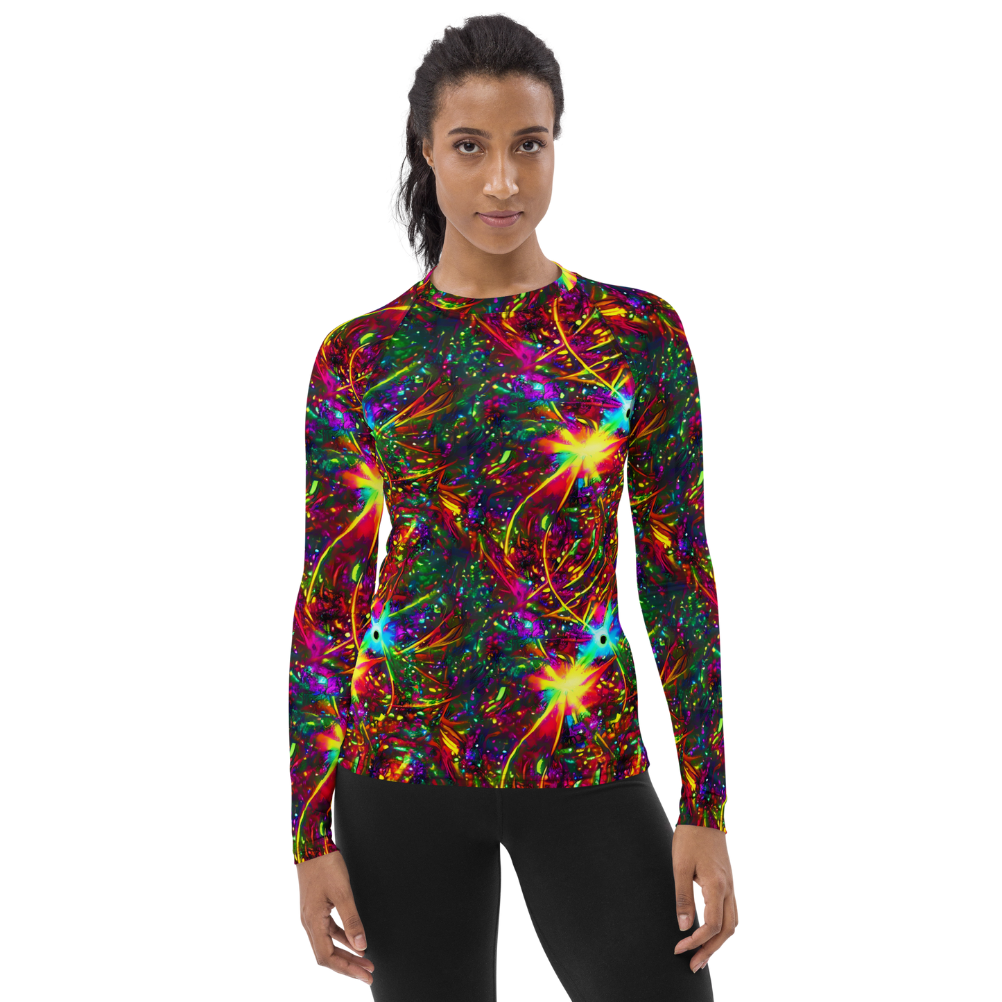 Women's Rash Guard - Stellar Burst