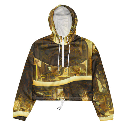 Women's Cropped Windbreaker - Hooch Harmony
