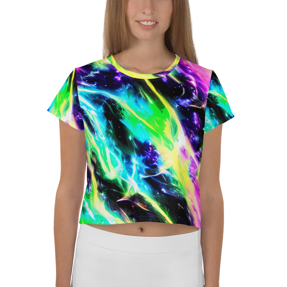 Women's Crop Tee - Chromatic Surge