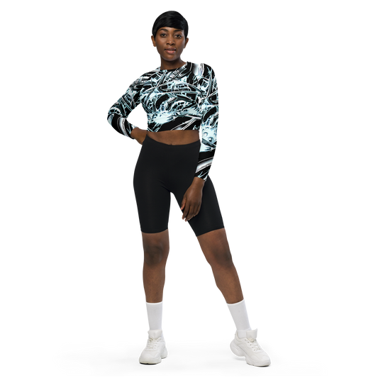 Long Sleeve Crop Top - Frosted Infusion