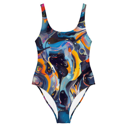 One-Piece Swimsuit - Vivid Whirl