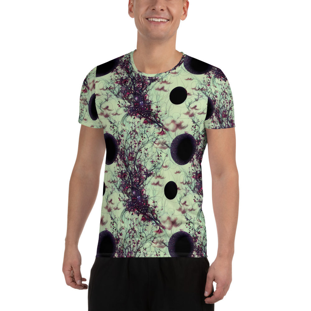 Men's Athletic T-Shirt - Celestial Bloom