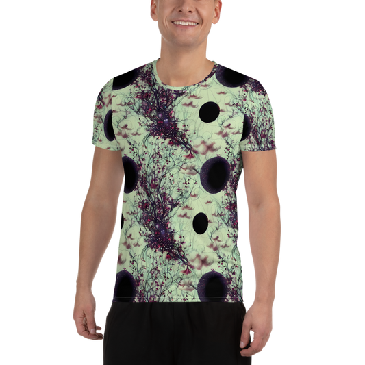 Men's Athletic T-Shirt - Celestial Bloom