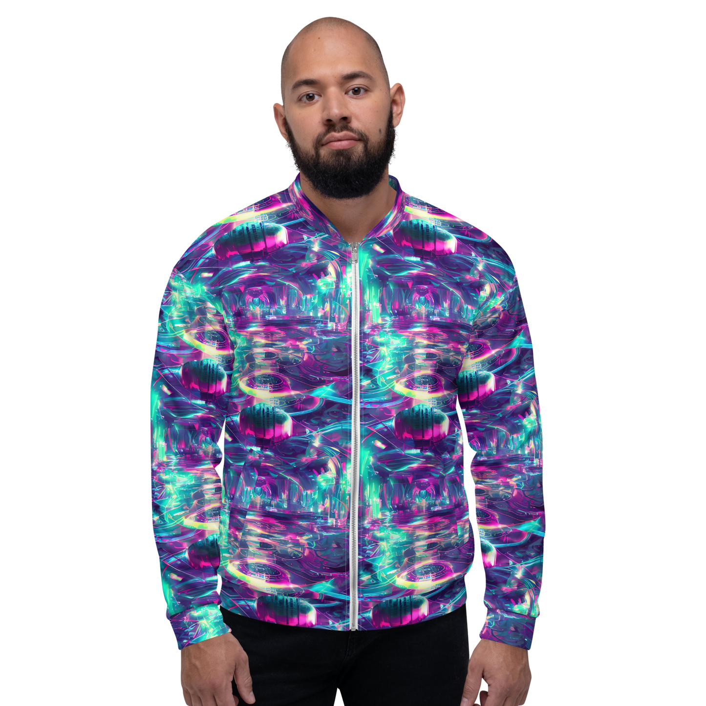 Bomber Jacket - Synthwave Surge