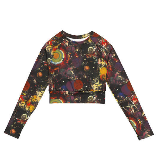 Long Sleeve Crop Top - Lunar Funk