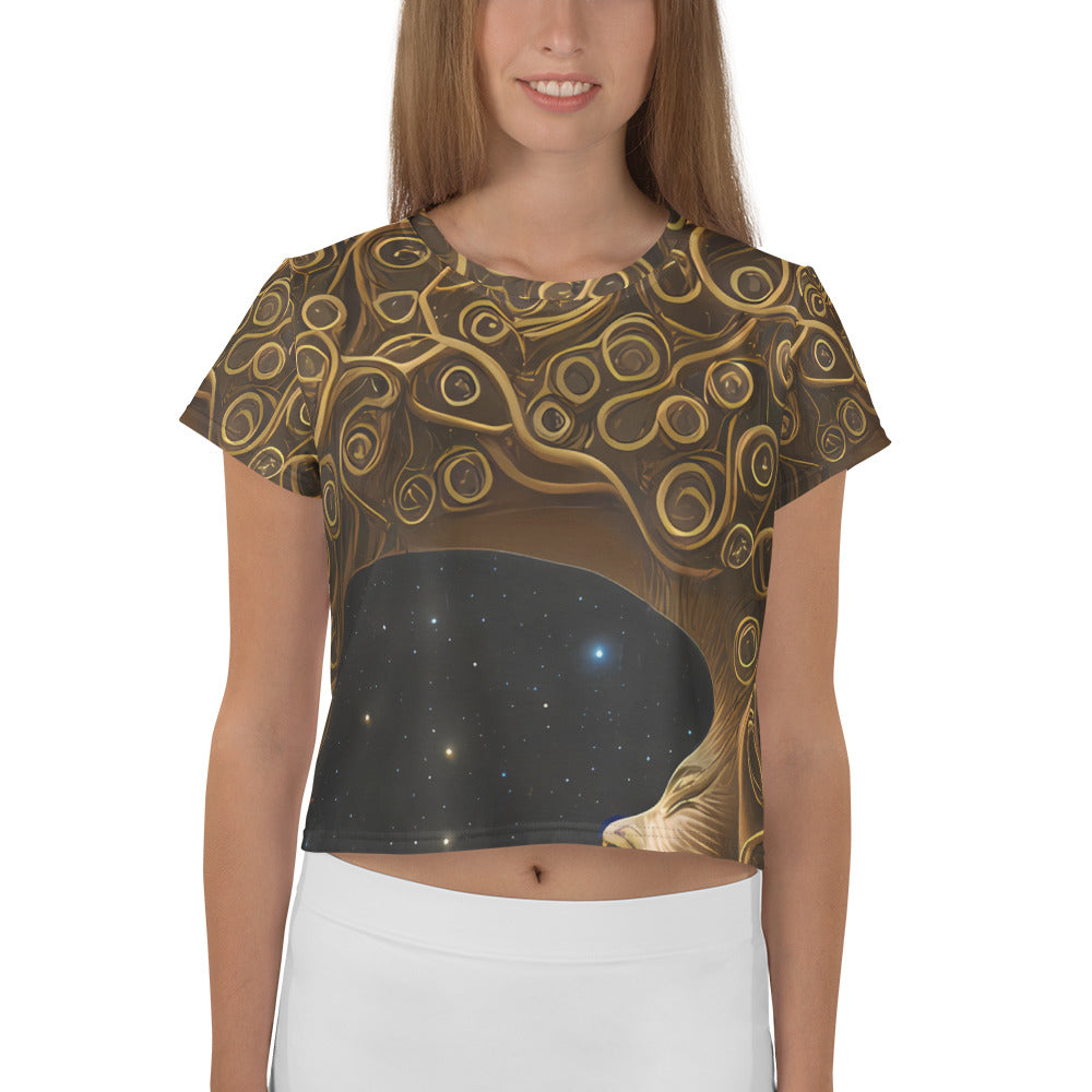 Women's Crop Tee - Ethereal Coils