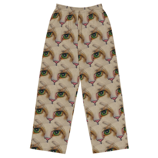 Wide-Leg Pants - Emerald Gaze