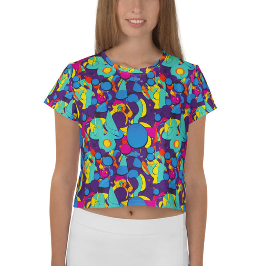Crop Tee - Psychedelic Harmony