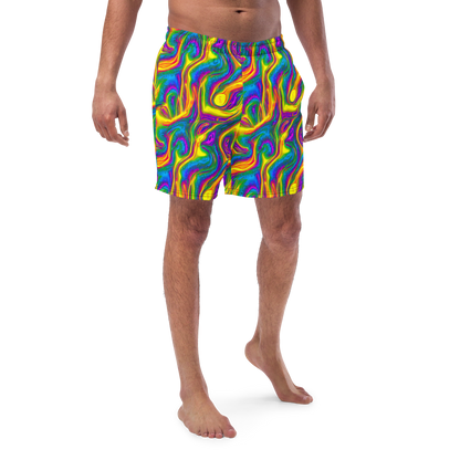 Swim Trunks - Electric Aurora