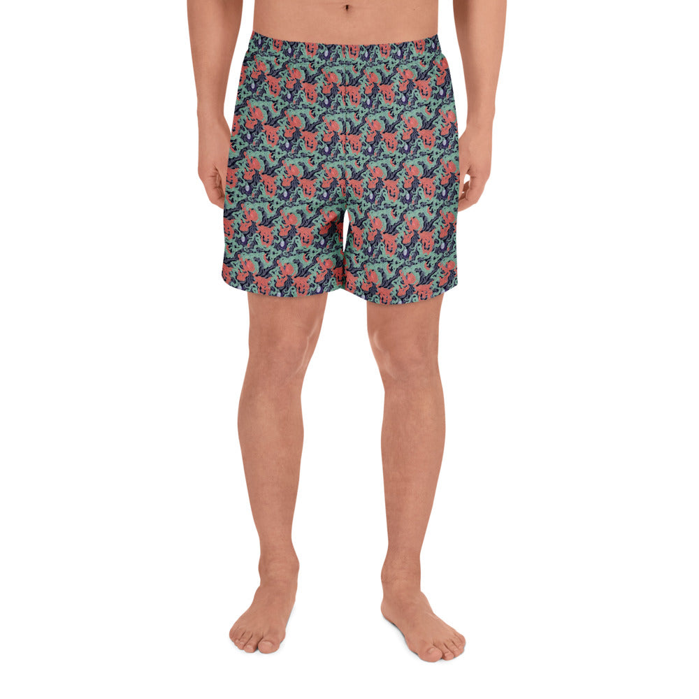 Athletic Long Shorts - Cosmic Coral