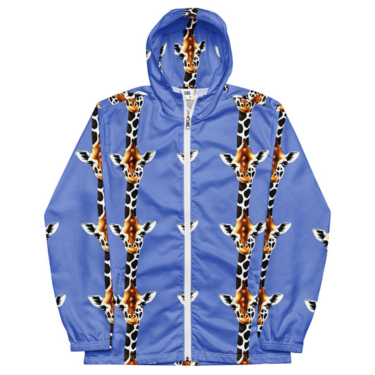 Men's Windbreaker - Giraffe Glow