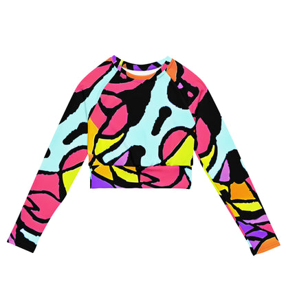 Long Sleeve Crop Top - Spirals of Joy