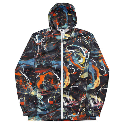 Men's Windbreaker - Neo-Splash Labyrinth