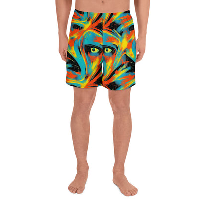 Athletic Long Shorts - Solar Swoosh