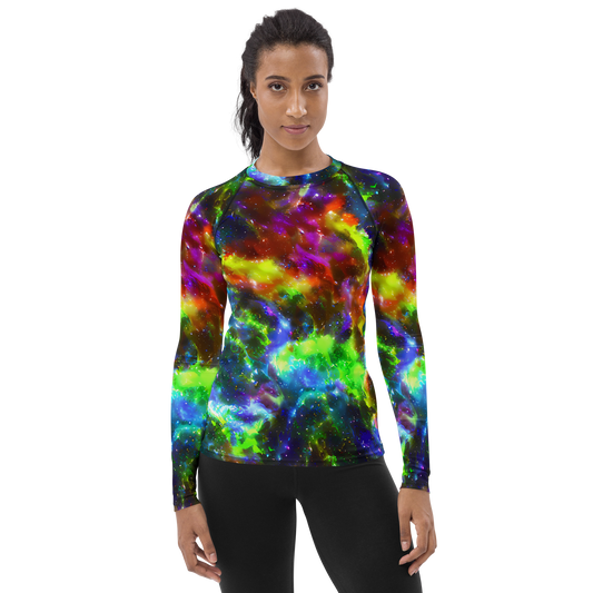 Women's Rash Guard - Neer Nebula