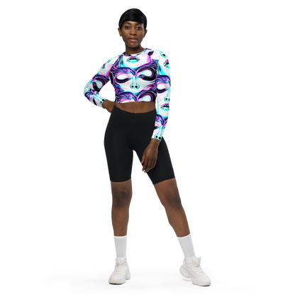 Long Sleeve Crop Top - Chroma Soirée