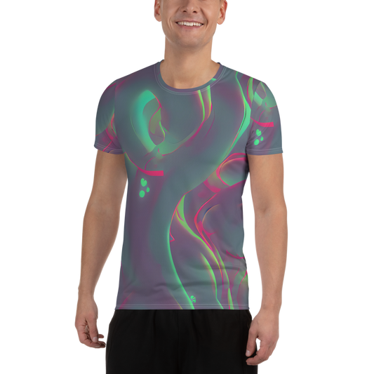 Men's Athletic T-Shirt - Neon Whisper