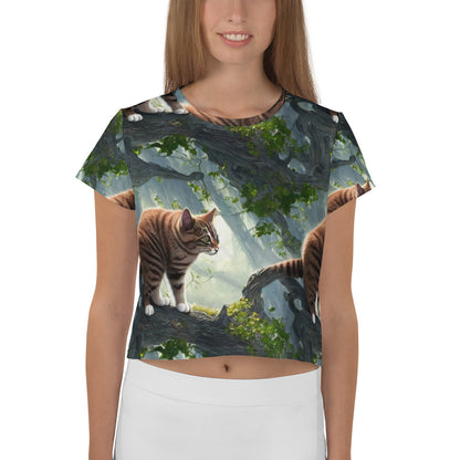 Crop Tee - Whiskered Enigma