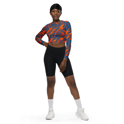 Long Sleeve Crop Top - Nautical Ember