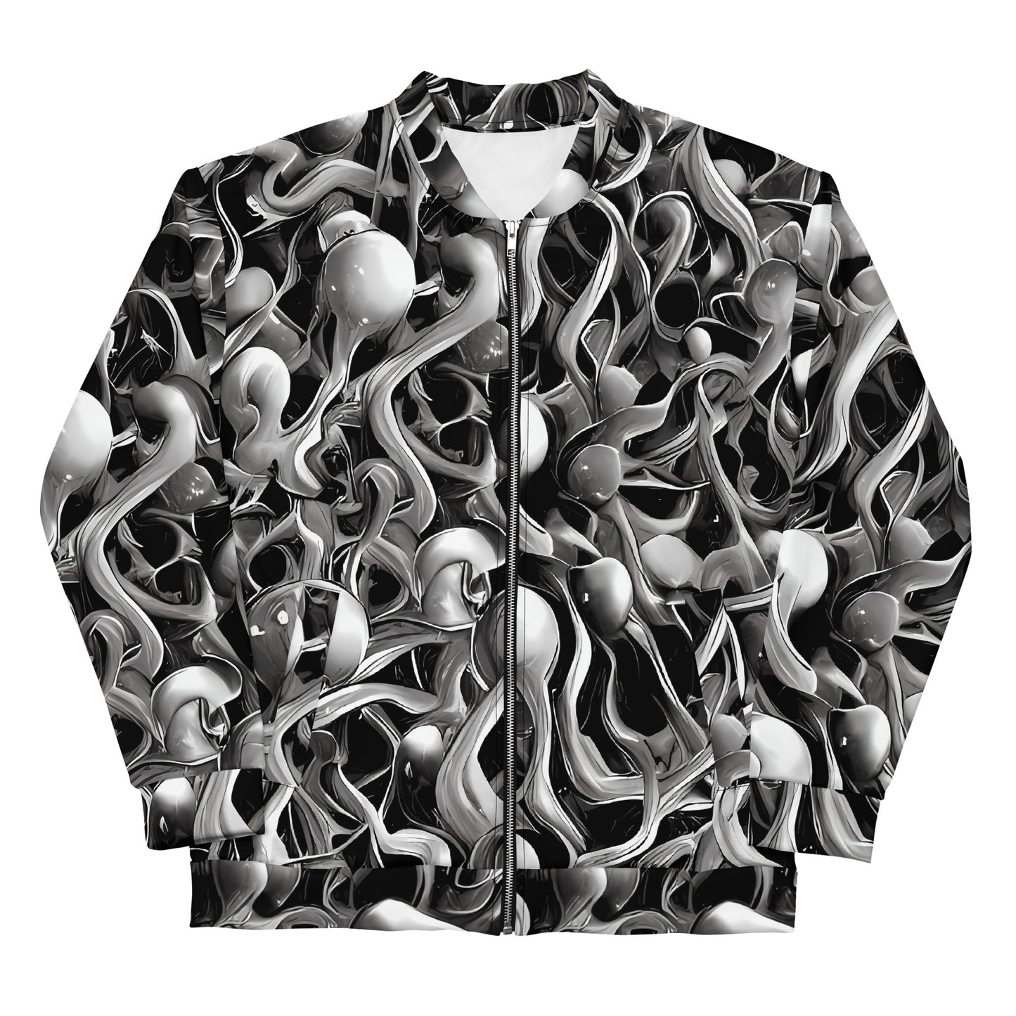 Bomber Jacket - Fluid Monochrome