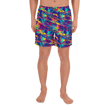 Men's Athletic Shorts - Spectrum Streaks