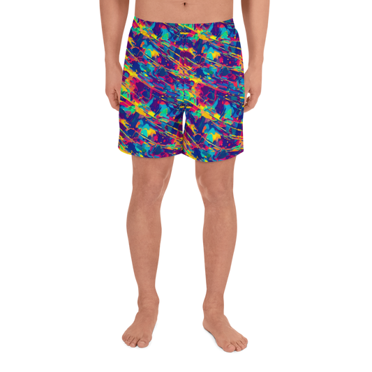 Men's Athletic Shorts - Spectrum Streaks