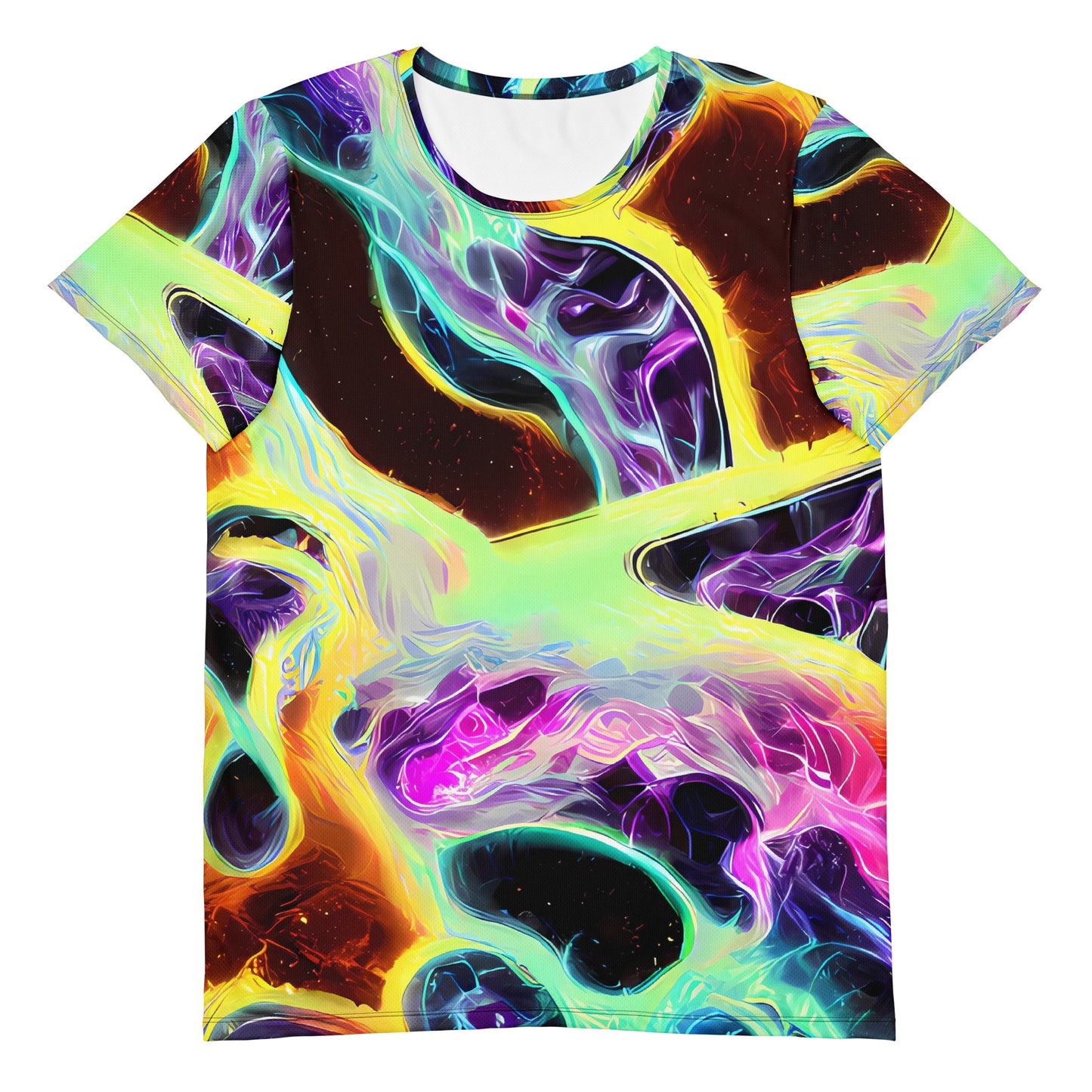 Men's Athletic T-Shirt - Etherial Eruption