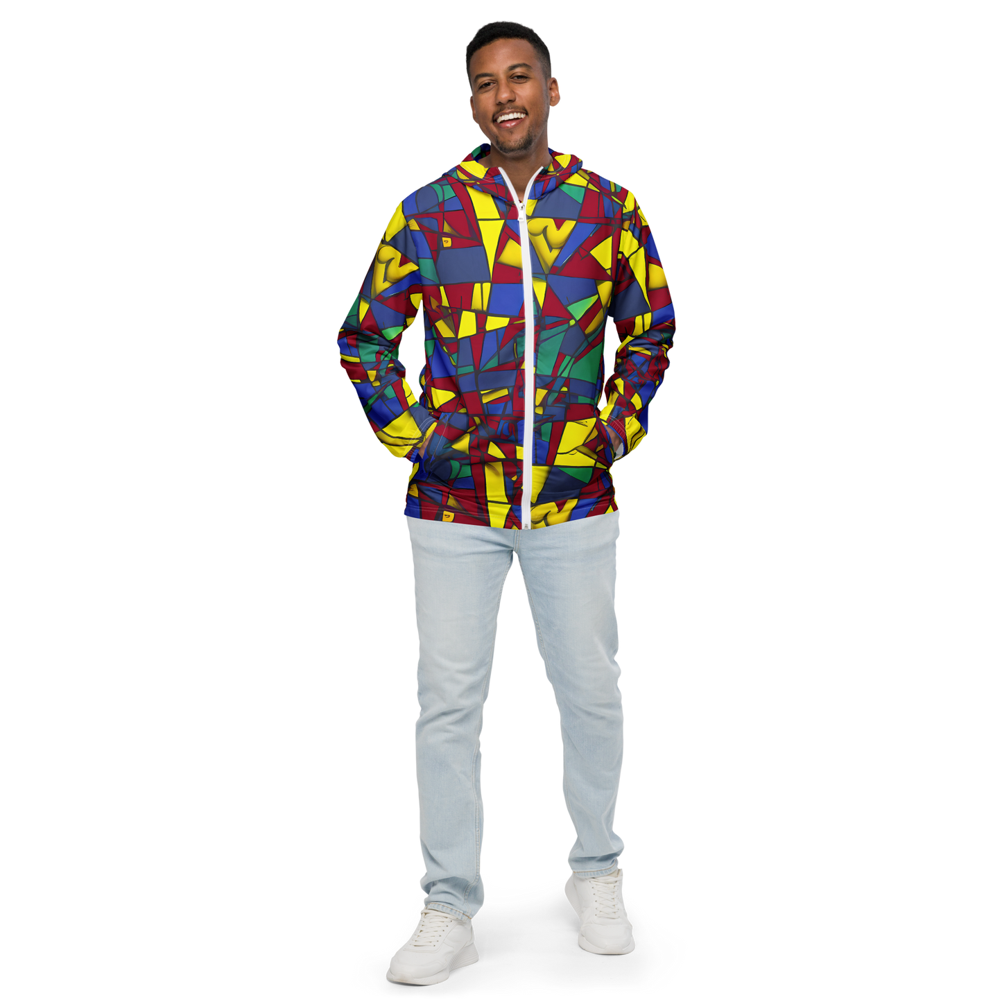 Men's Windbreaker - Vibrant Vexation