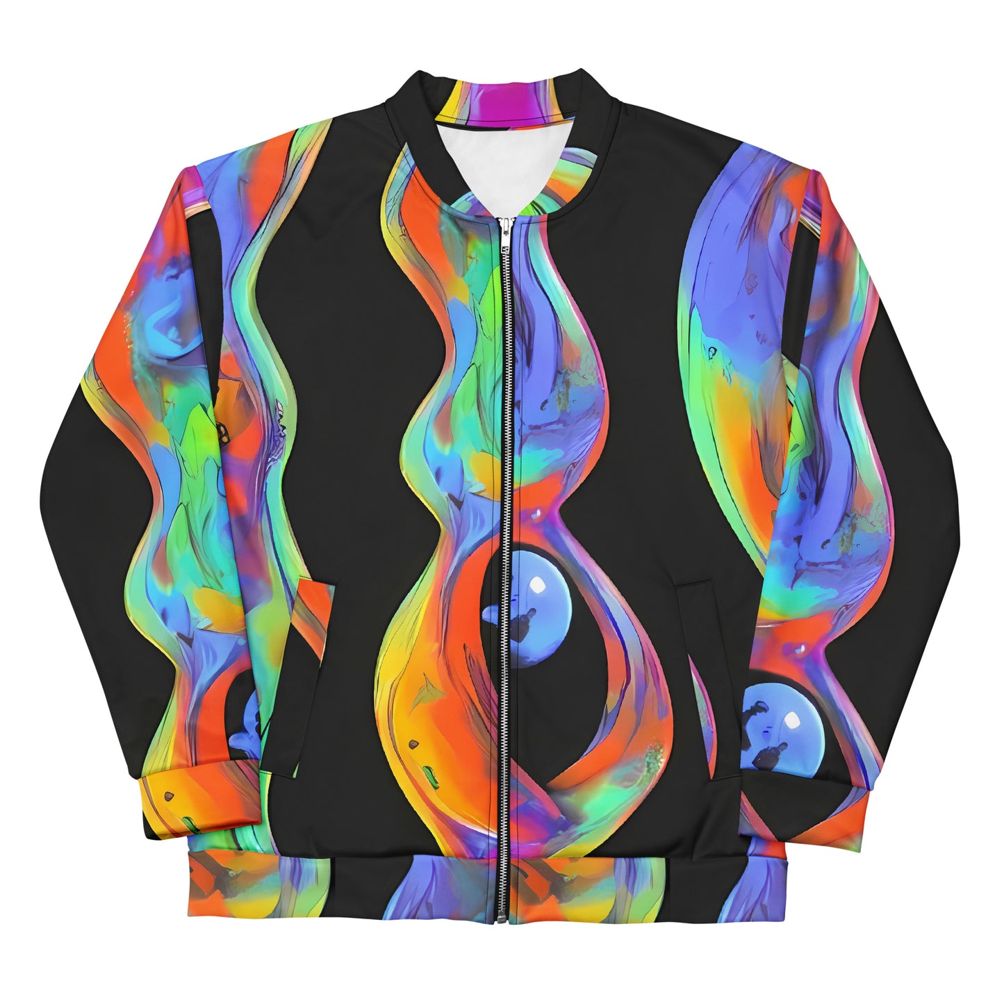 Bomber Jacket - Vibrant Vortices