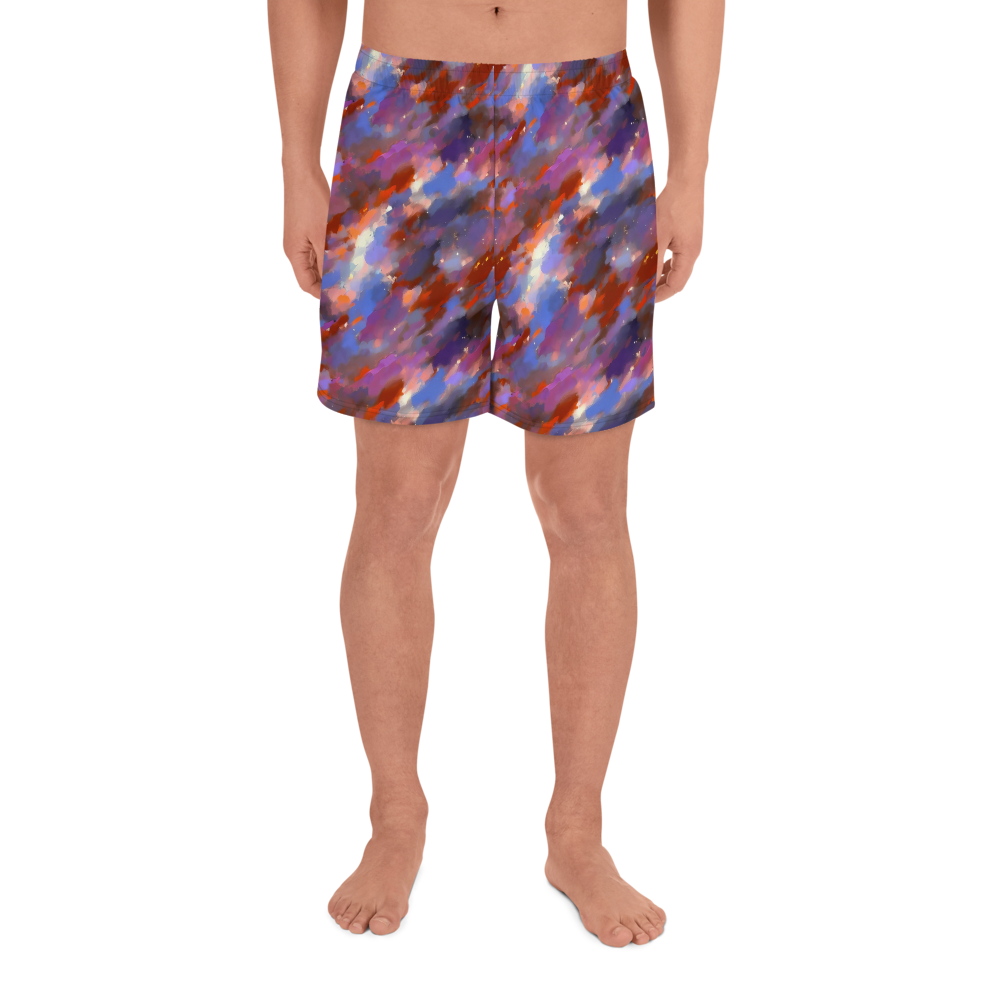 Men's Athletic Shorts - Celestial Brushstroke