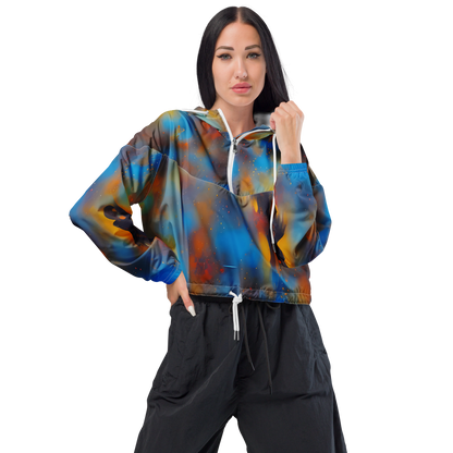 Women's Cropped Windbreaker - Vivid Whisper