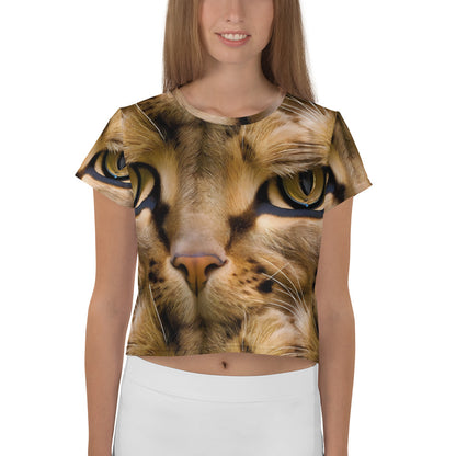 Crop Tee - Feline Whisper