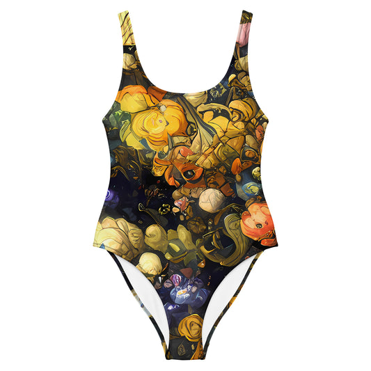 One-Piece Swimsuit - Baroque Blossom