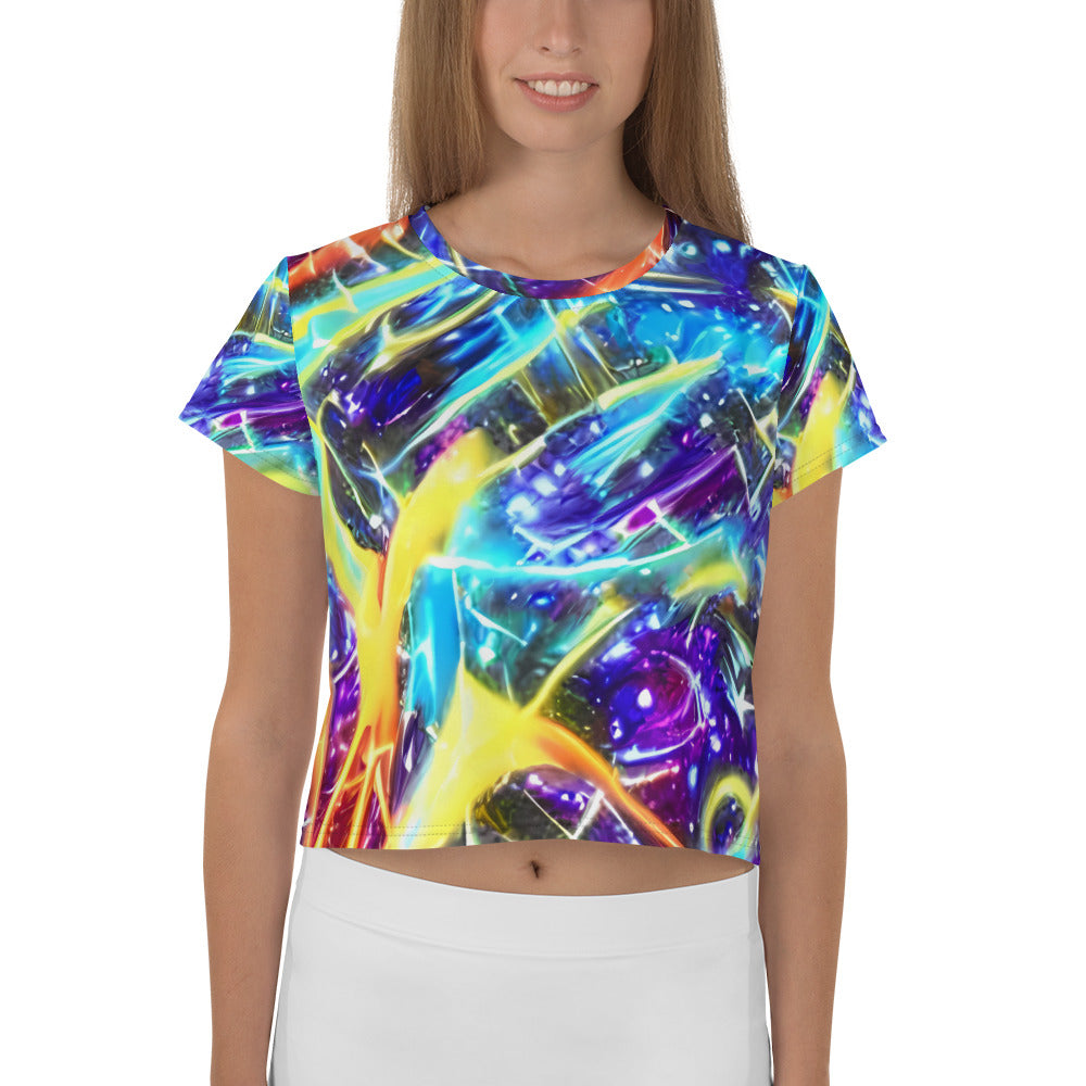 Women's Crop Tee - Mutant Nebula