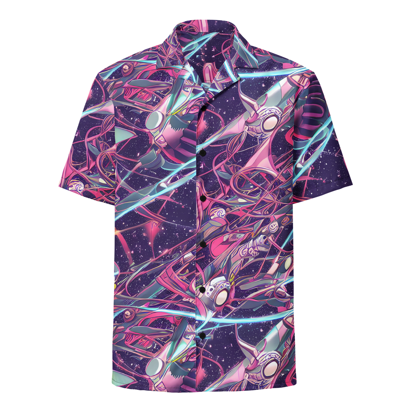 Button Shirt - Neo-Tokyo Twirl