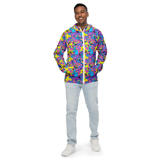 Men's Windbreaker - Neon Jive