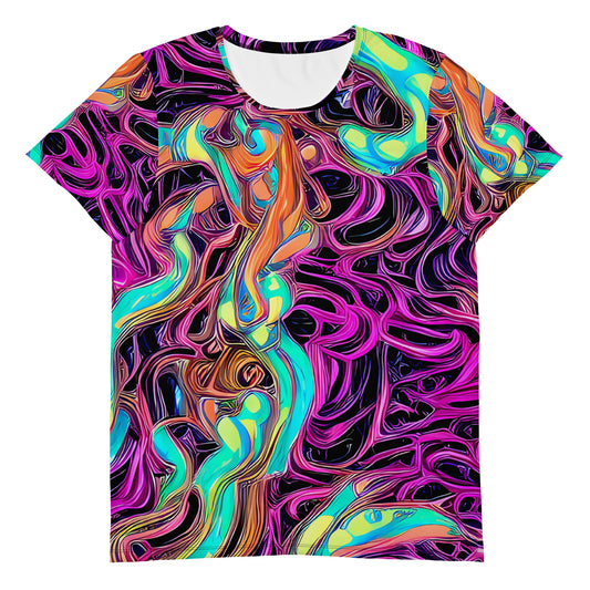 Men's Athletic T-Shirt - Neon Drizzle