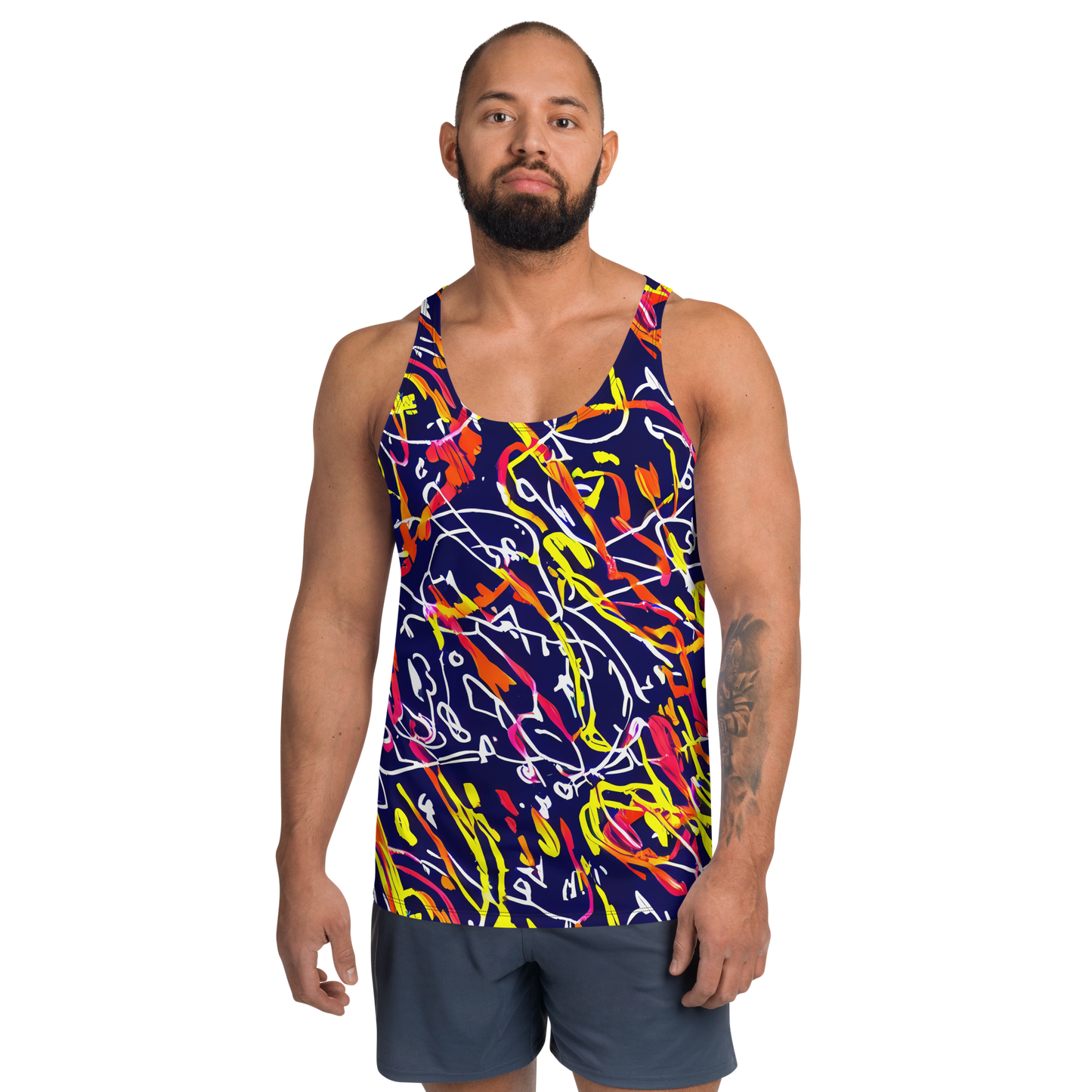 Men's Tank Top - Neon Currents