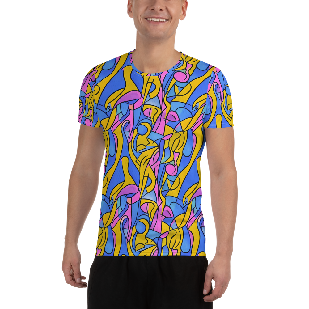 Men's Athletic T-Shirt - Cosmic Curves