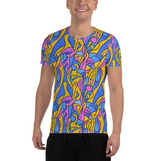 Men's Athletic T-Shirt - Cosmic Curves