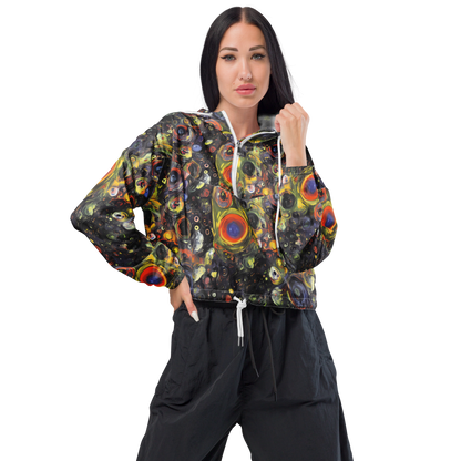 Women's Cropped Windbreaker - Stellar Spin