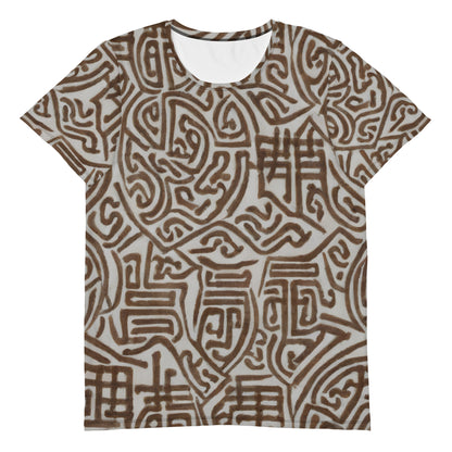 Men's Athletic T-Shirt - Labyrinth Whisper