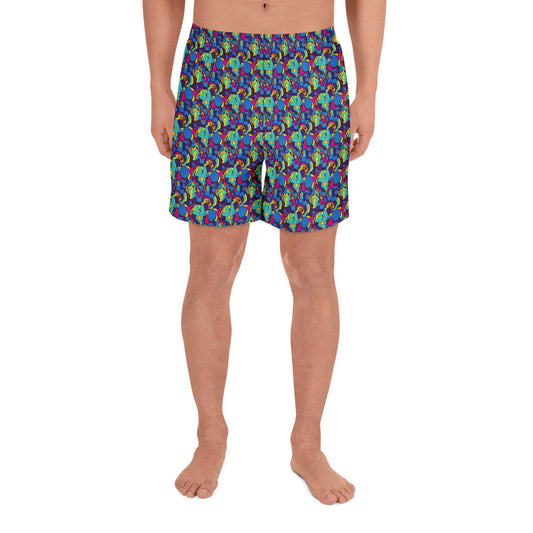 Athletic Long Shorts - Psychedelic Harmony