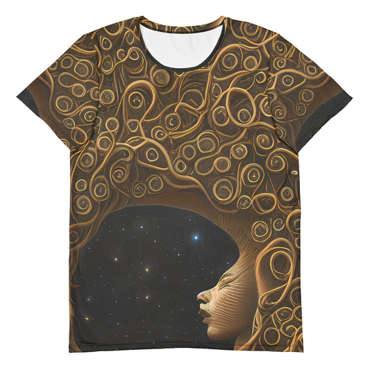 Men's Athletic T-Shirt - Ethereal Coils