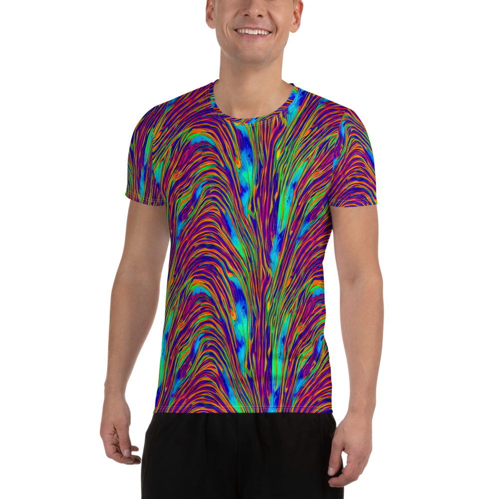 Men's Athletic T-Shirt - Lux Waves