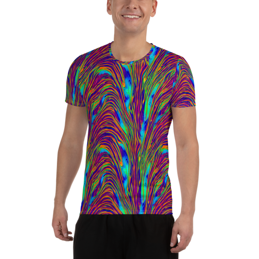 Men's Athletic T-Shirt - Lux Waves