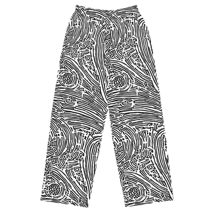 Wide-Leg Pants - Whirlpool Echoes