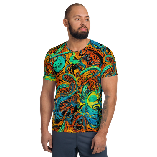 Men's Athletic T-Shirt - Flaming Mirage